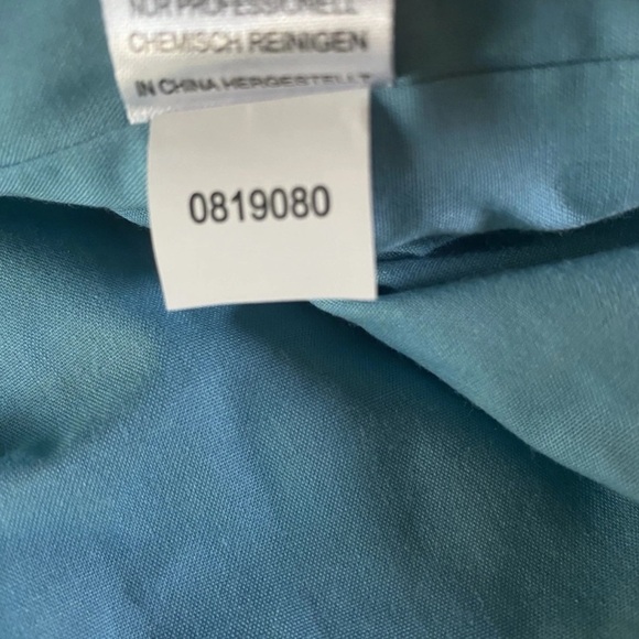 House of Harlow 1960 Blue Floral Mini Dress Size Small Fit And Flare Linen Blend - Picture 8 of 8